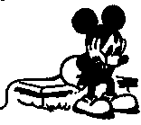 Depressed Mickey Mouse sitting -- mp3-t.gif