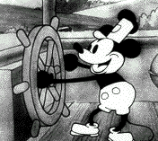 Mickey Mouse at the Wheel from Steamboat Willie (1928)